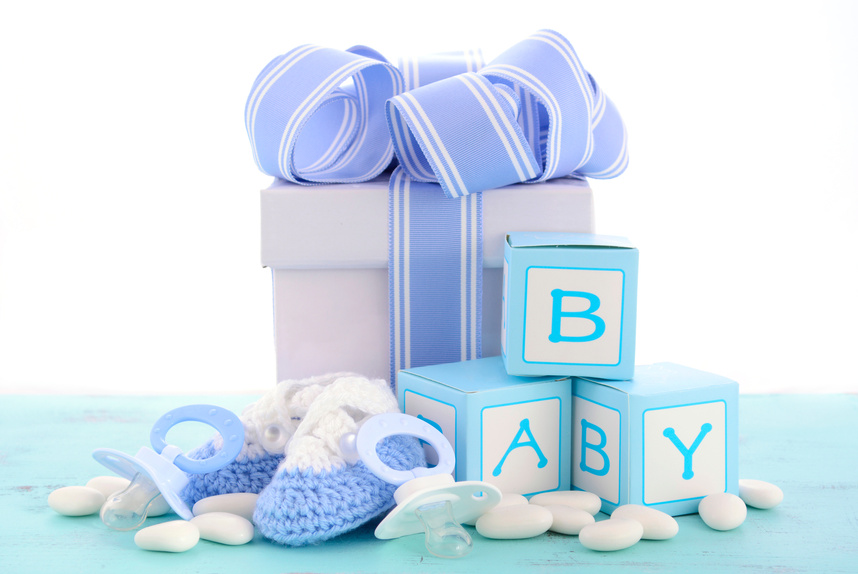 Baby shower Its a Boy blue gift